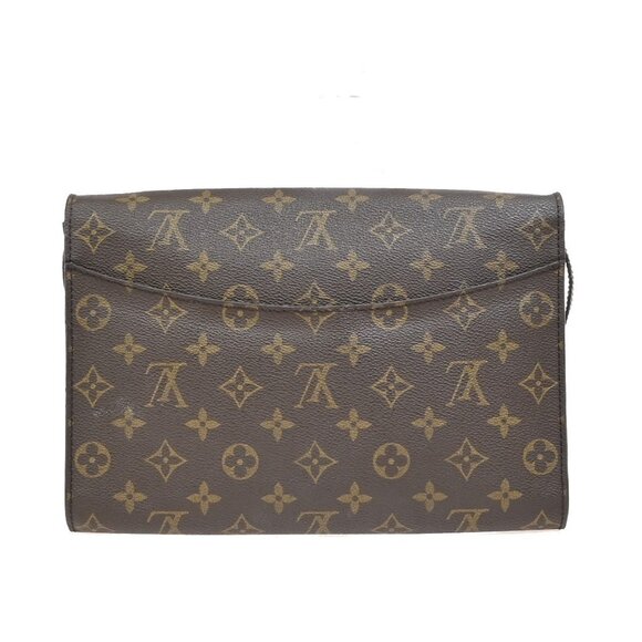 LOUIS VUITTON Bordeaux 2Way Shoulder Clutch Bag Monogram Leather - Picture 3 of 16